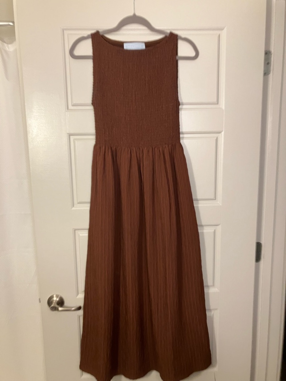 Hill House Cosima Nap Dress Brown Sleeveless Maxi Dress